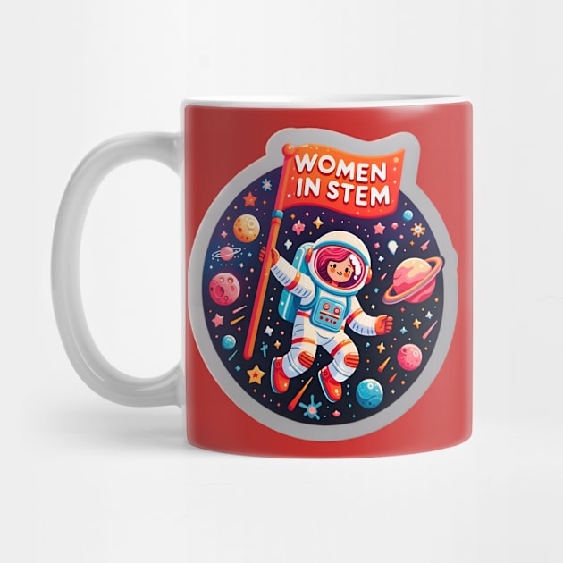 Space-Bound Scholar: Women in STEM Inspiration Astronaut by PuckDesign